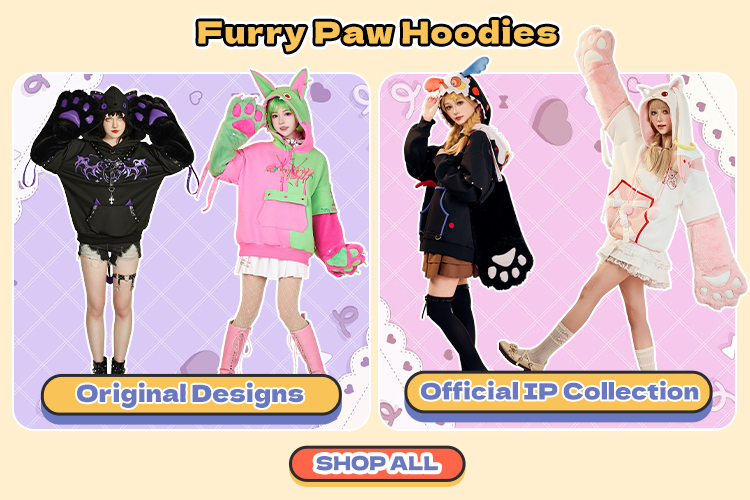 Furry Paw Hoodies